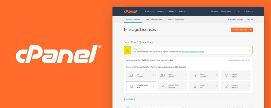 cPanel Store redesign preview
