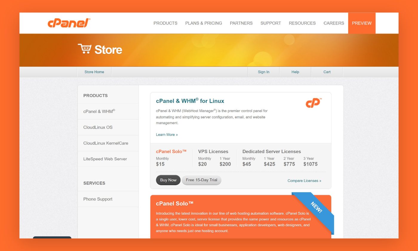 Original cPanel Store
