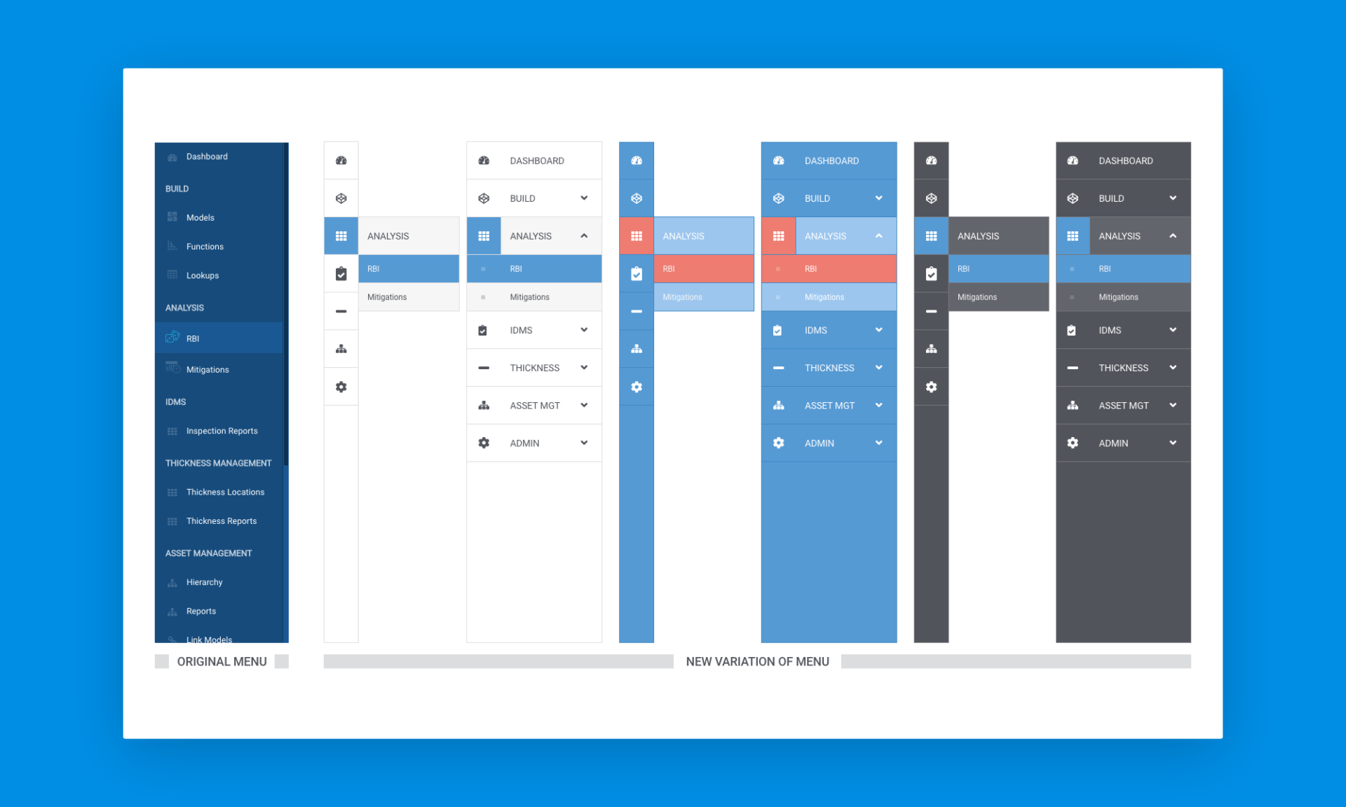 Redesigned sidebar navigation