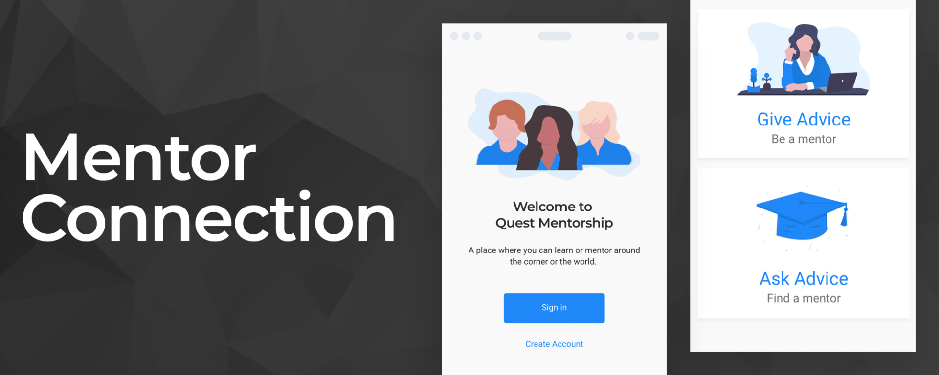 Mentorship App concept preview