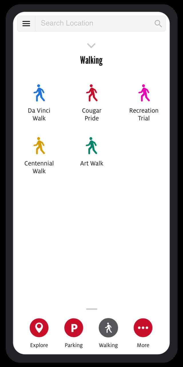 New map walking options